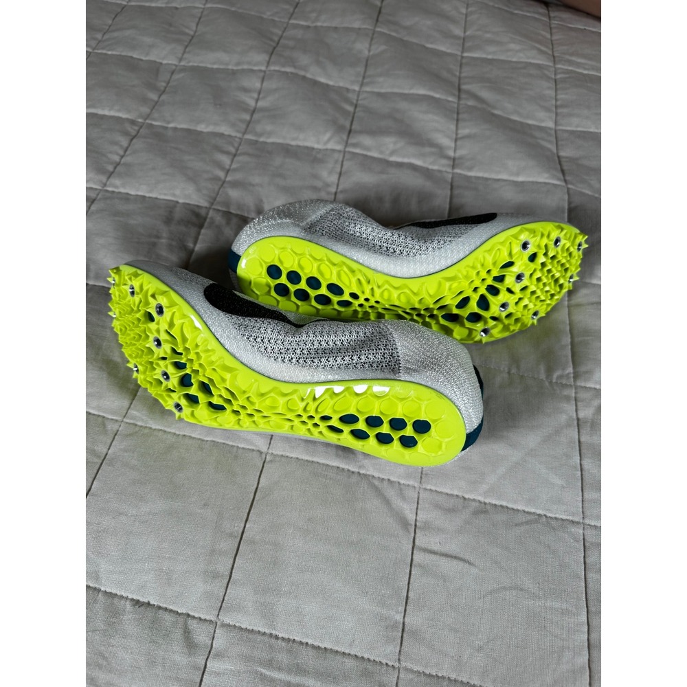 Nike Air Zoom Maxfly 2 Track Spikes Mens 8.5 White Black FZ9662-100 Excellent - Picture 7 of 7